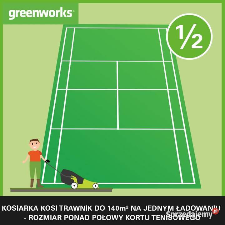 Greenworks GD24LM33K2 Kosiarka akumulatorowa 24V Rzeszów
