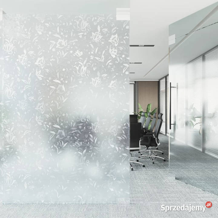 Folia okienna matowa wzór w kwiaty 45x500 PVC Warszawa sprzedam