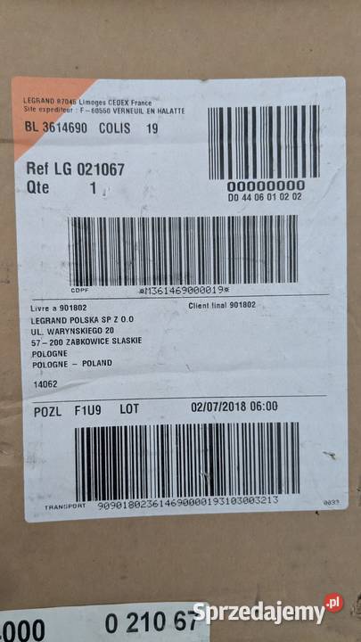 Osłona plastron z zawiasami Legrand XL 4000 Warszawa