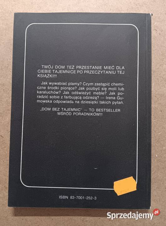 Irena Gumowska Dom bez tajemnic Rok wydania 1990 podlaskie