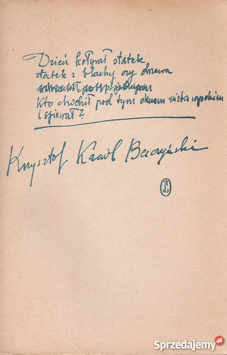 Utwory wybrane K K Baczyński