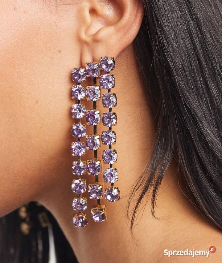 ASOS Długie Bogato zdobione kolczyki wieczorowe Kraków