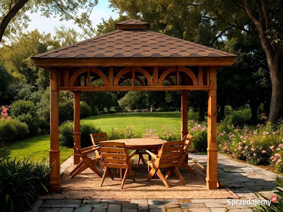 ALTANA 6 3x3m Eleganckie Półokrągłe Podpory śląskie Parzymiechy