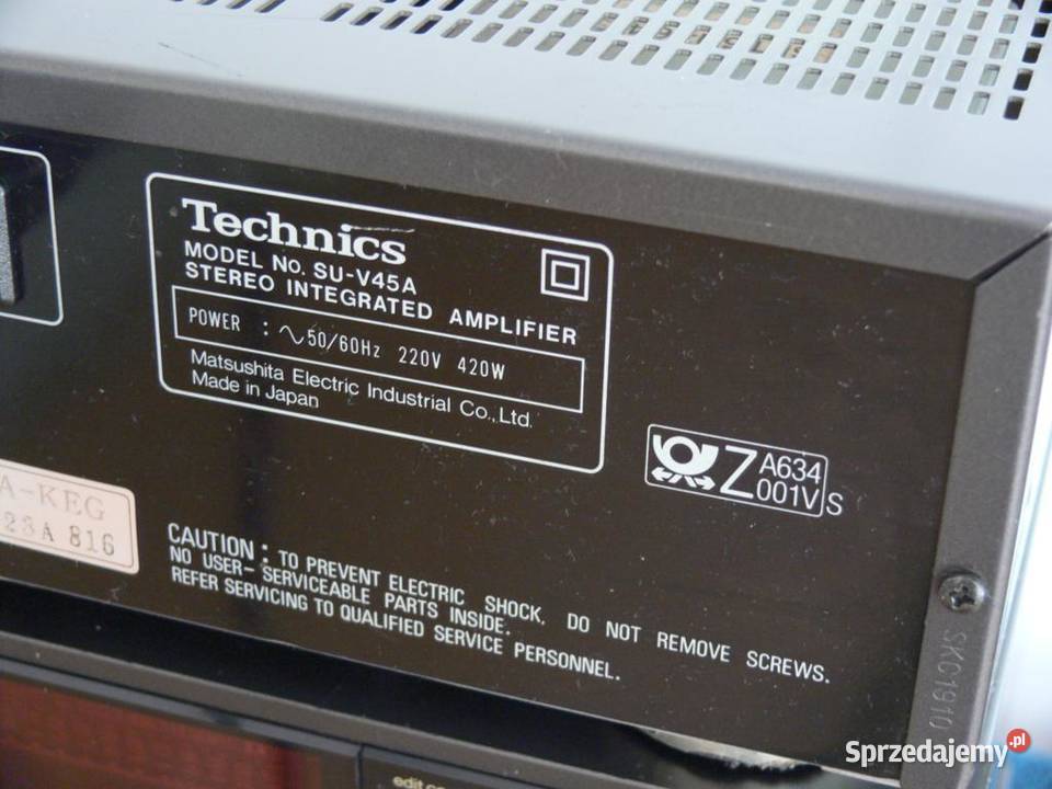 Wzmacniacz Technics SUV45A sprawny WYSYŁKA Jasło sprzedam