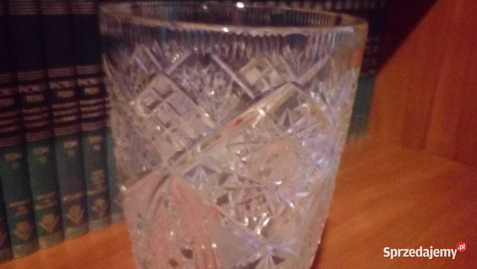 Kryształowy wazon PRL lata 70te Zamość