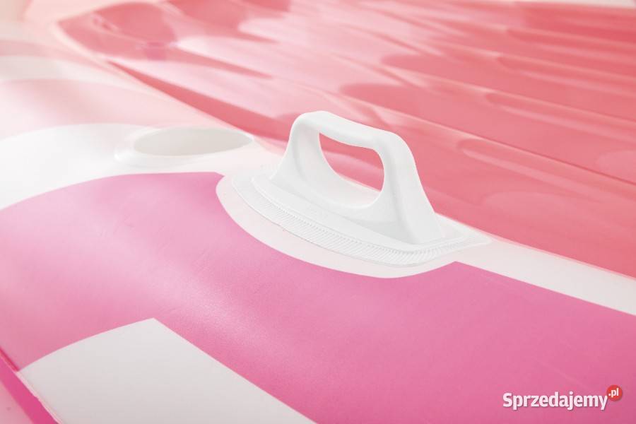 Różowy materac do pływania Z DASZKIEM 244x119x97 Poznań