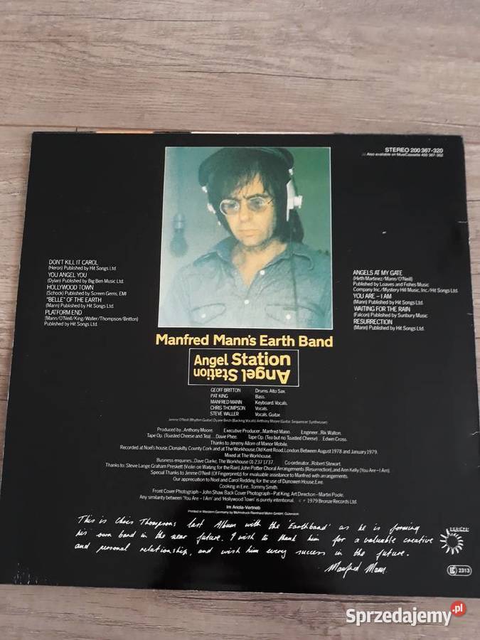 Manfred Manns Earth Band Angel Station płyta rock