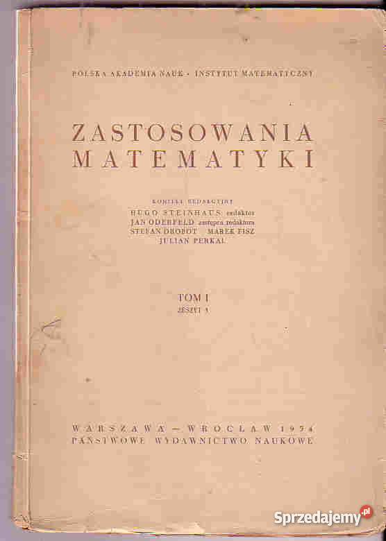 3915 ZASTOSOWANIA MATEMATYKI TOM I ZESZYT 3 matematyka, statystyka Czyrna