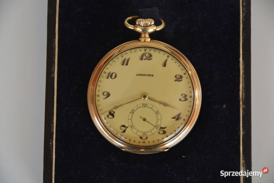 Longines Złoty zegarek kieszonkowy Lwów Radzewice