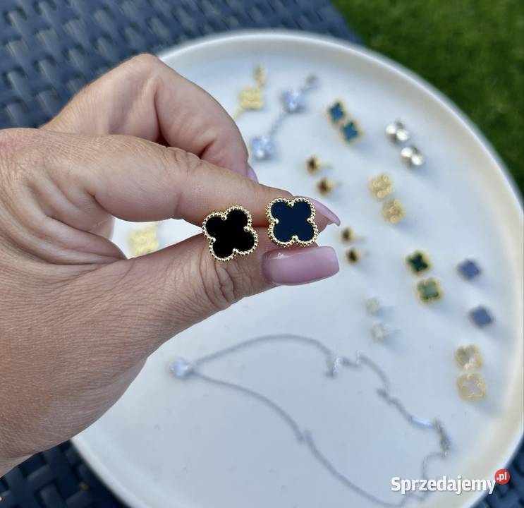 Kolczyki premium na van Cleef arpels kolor zolte mazowieckie Warszawa sprzedam