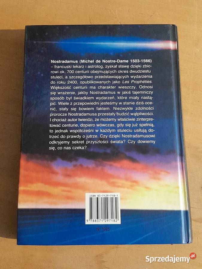 Książka Nostradamus sekrety przepowiedni wydanie Dąbrowa Górnicza