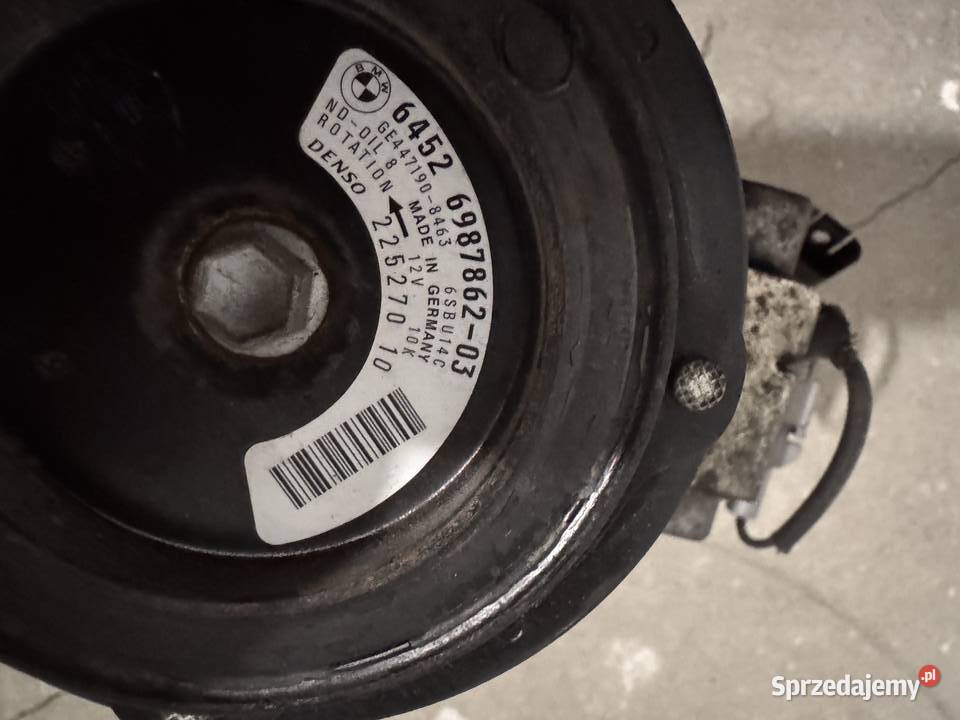 SPRĘŻARKA KOMPRESOR KLIMATYZACJI 6987862 BMW X1 Kompresory klimatyzacji Olsztyn sprzedam