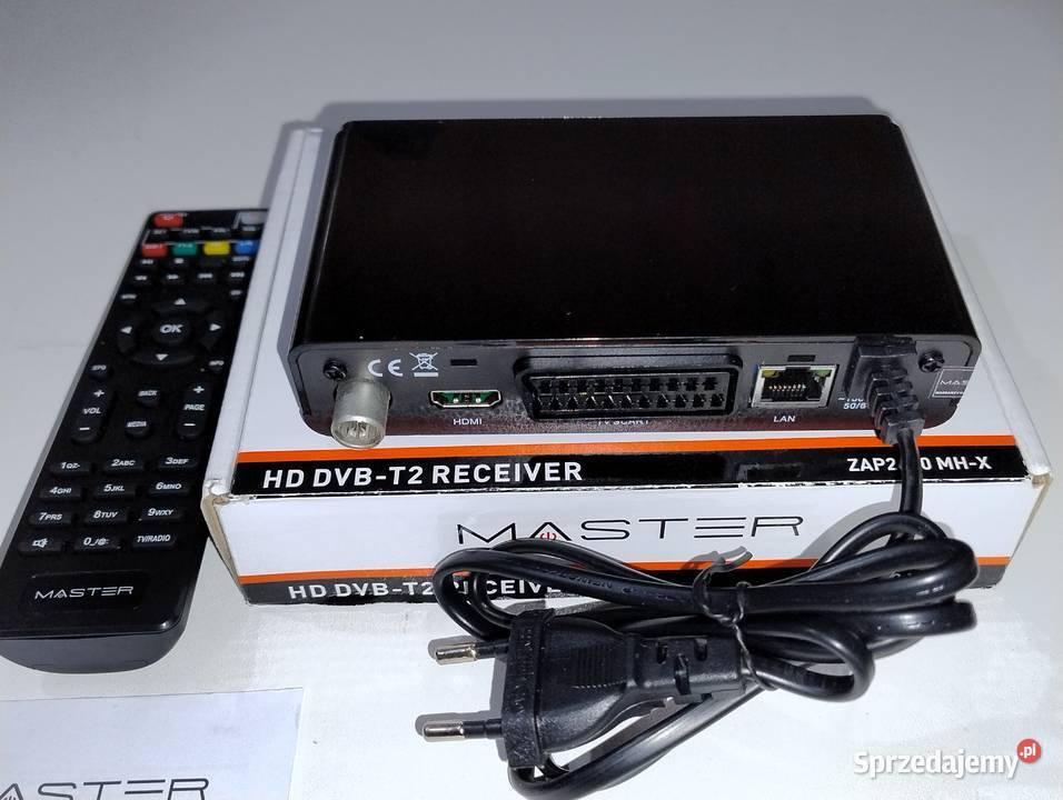 Tuner DVBT2 Master ZAP2610 MHX Komplet Elektronika lubuskie Witnica