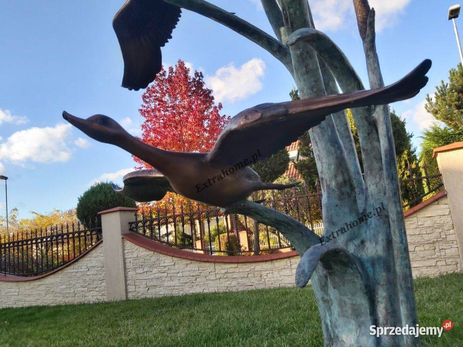 Fontanna z brązu 4 Odlotowe Kaczki H160 Szczecin sprzedam