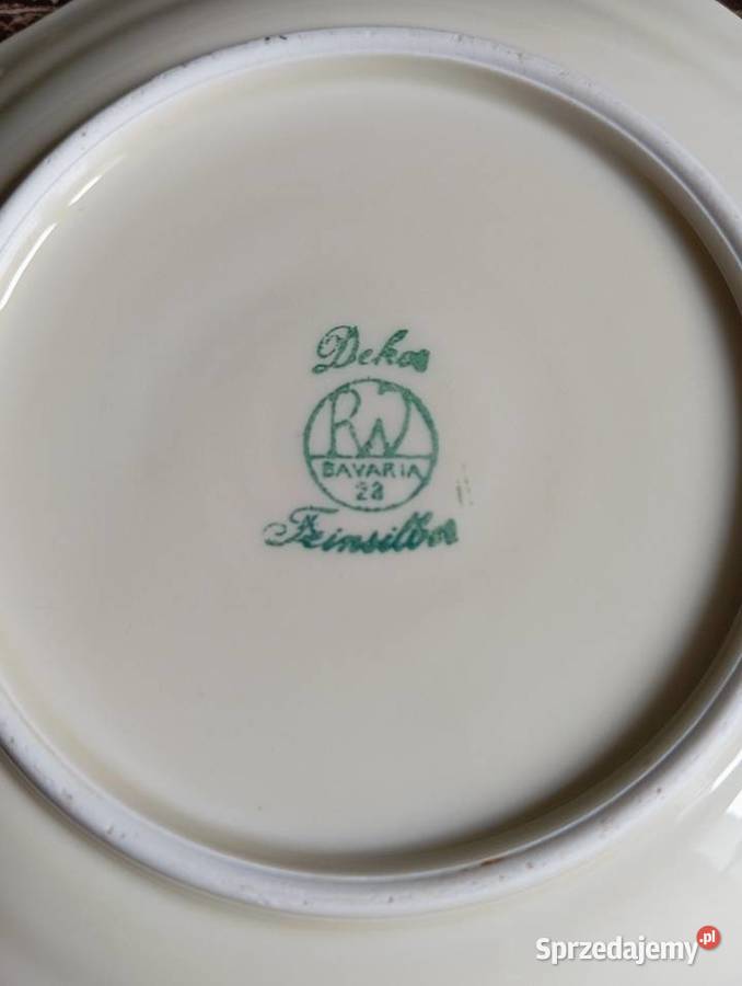 Dwa Talerzyki BAVARIA FEINSILBER deserowy i beżowy Warszawa sprzedam