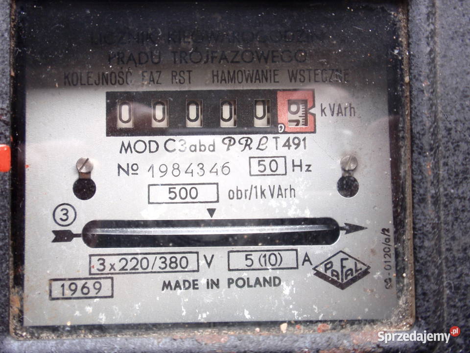 Licznik kilowatogodzin prądu trójfazowego z Łódź sprzedam