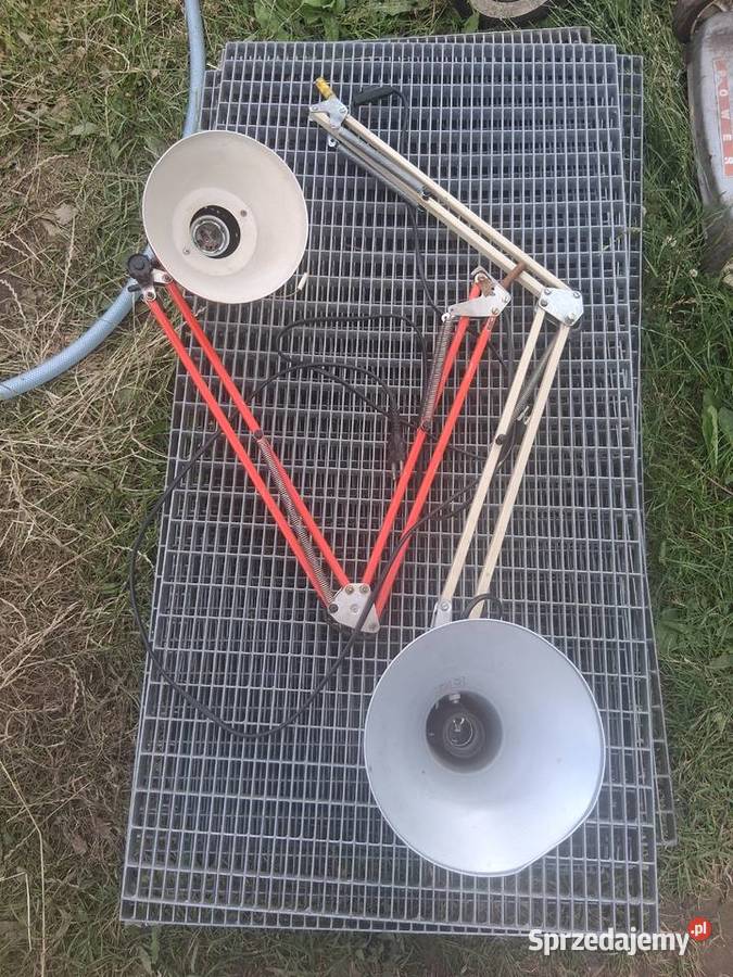 Lampki kreślarskie biurkowe z czasow prl Starogard Gdański
