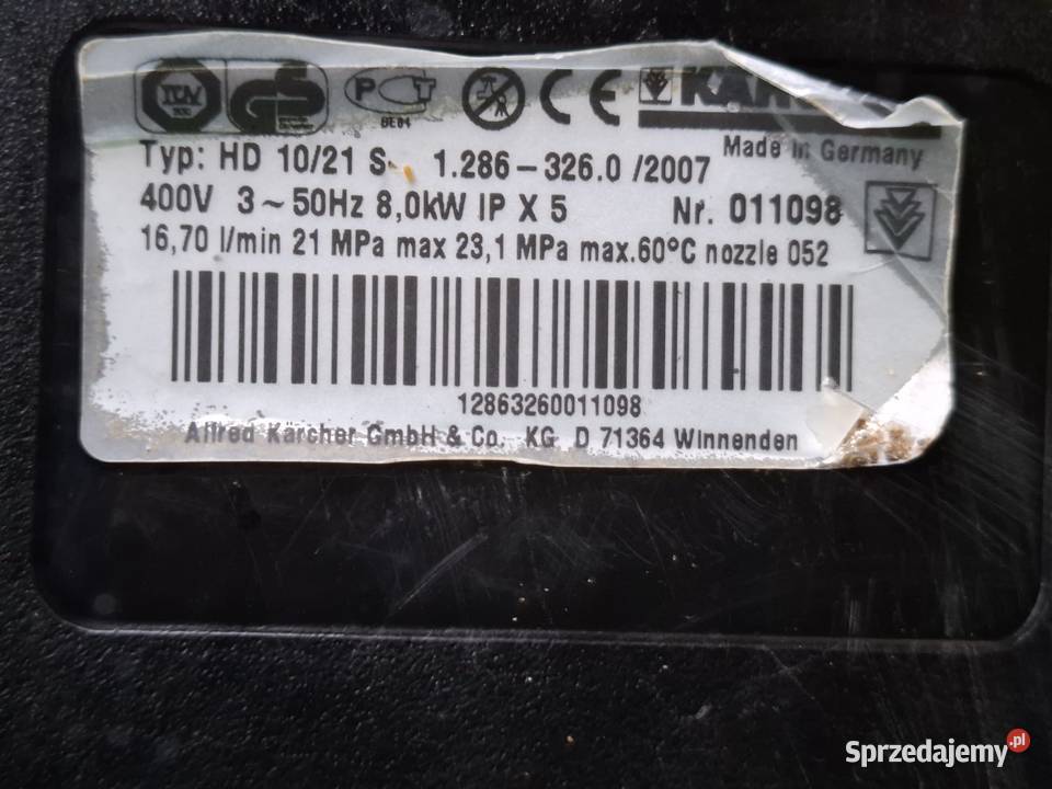 Myjka Karcher HD 10214S Gwarancja Wysyłka Radom