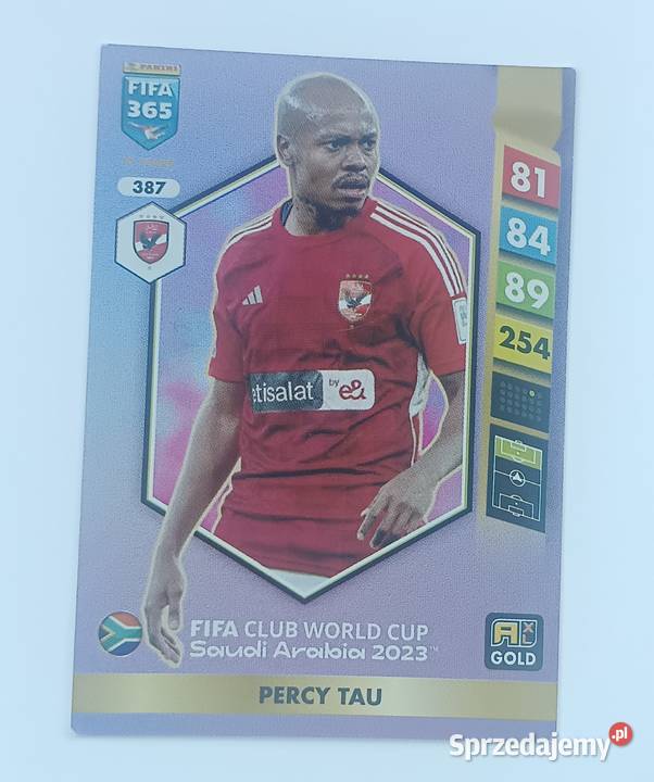 Percy Tau 387 karta Fifa 365 Adrenaline XL 2025 Pozostałe