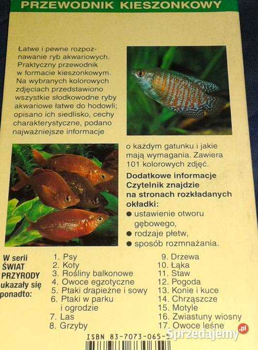Ryby akwariowe Rozpoznawanie i utrzymanie Thomas Chełm sprzedam