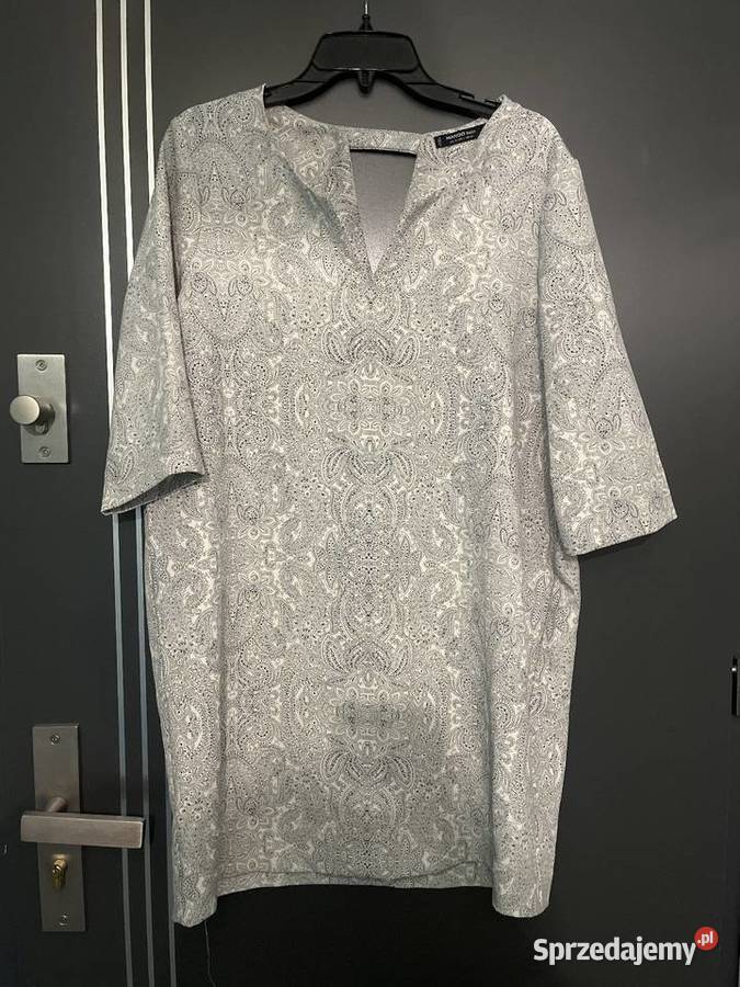 Mango sukienka modny wzór ornament hit blog 42 Choszczno