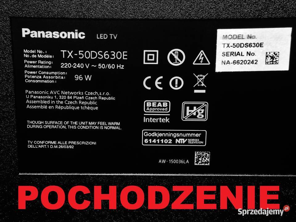 Listwa LED podświetlenia matrycy do telewizora Bydgoszcz