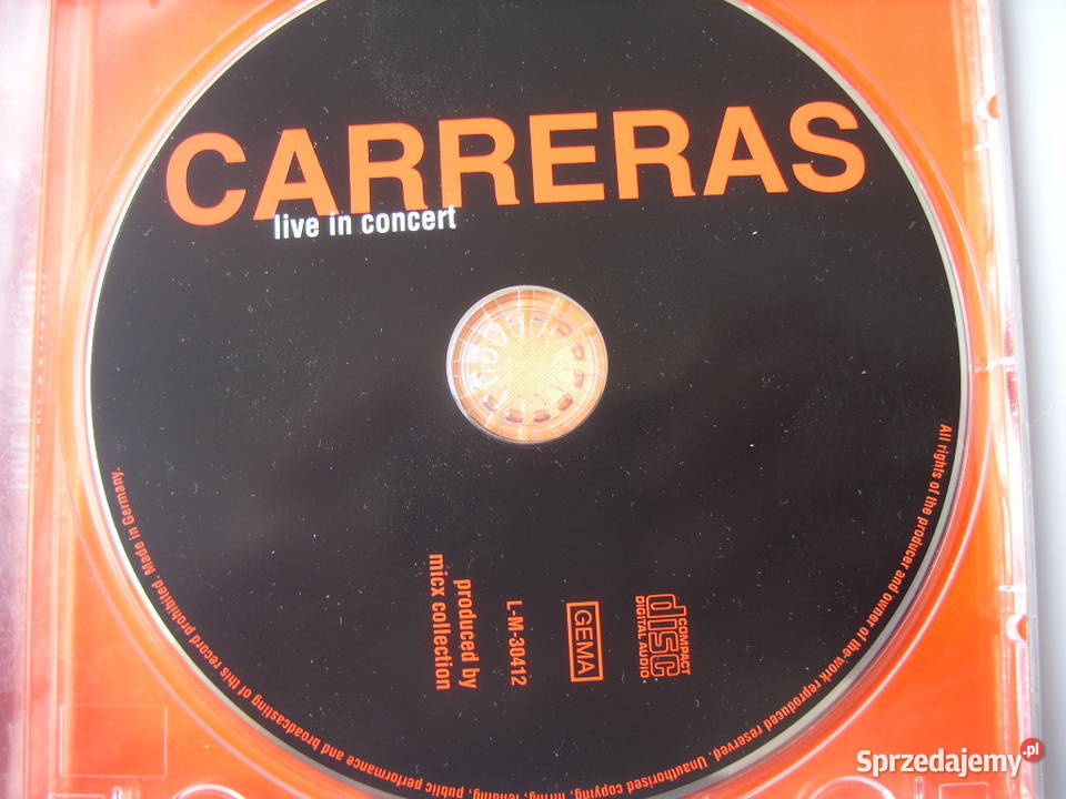 CD KLAS JOSE CARRERAS LIVE IN CONCERT CD