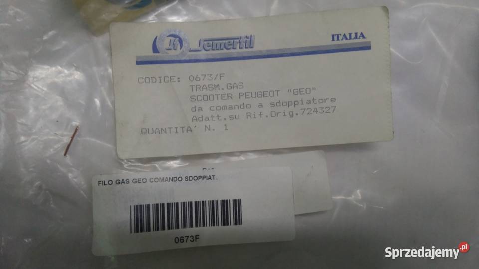 Linia gazu Semerfil Peugeot SV 50 Geo Bielsk Podlaski sprzedam