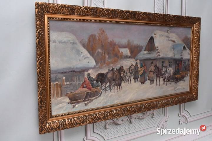 A Setkowicz Spotkanie Przed Karczmą Wieś Sanie Kraków