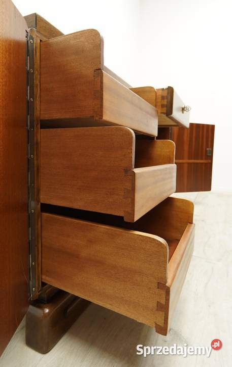 Antyczne biurko z lat 40tych w stylu art deco Meble Jerka