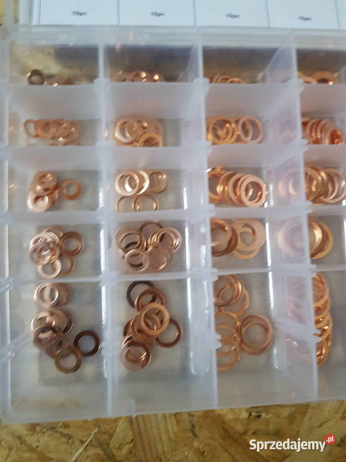 PODKŁADKI MIEDZIANE USZCZELKI ZESTAW 300 wielkopolskie Głogowa