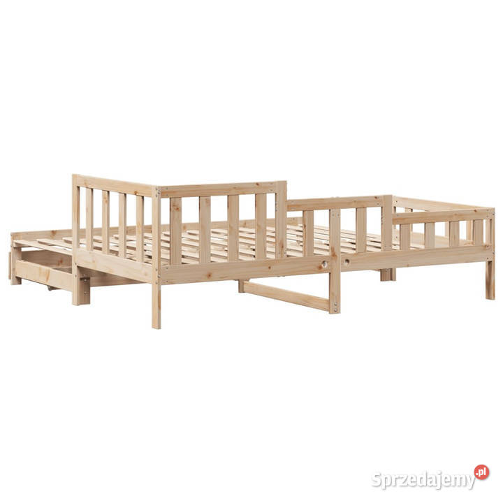 Sofa rozsuwana z szufladami bez materaca 80x200 164cm