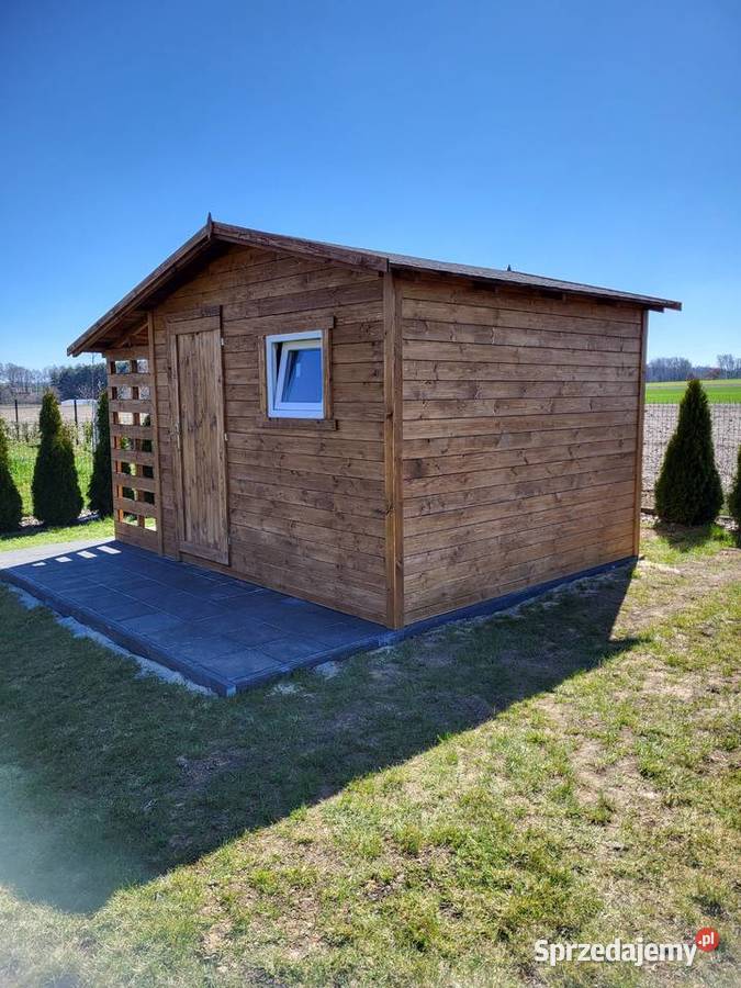 Domek ogrodowy z drewutnią 3x3 transport kraj Lubin sprzedam