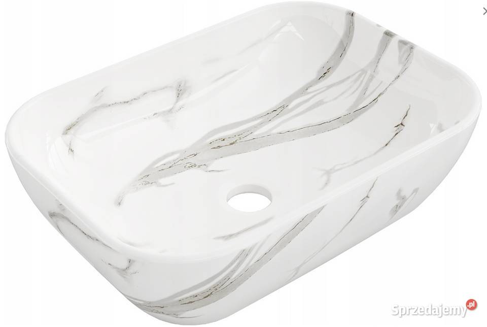 Umywalka ceramiczna nablatowa 45x32 Kamień 3 Choroszcz