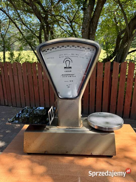 Waga sklepowa szalkowa PRL Wagi i miarki kuchenne Augustów sprzedam
