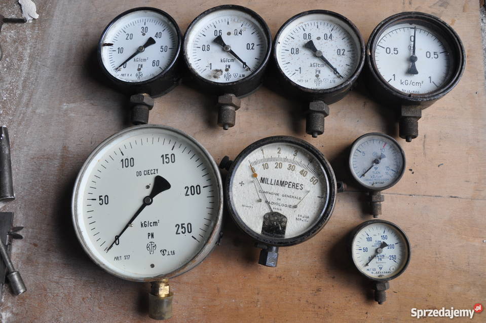 Manometr tlen acetylen bar radiometr ciecz