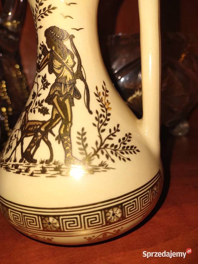 Wazonik zdobiony ręcznie 24 karatowym złotem Poznań