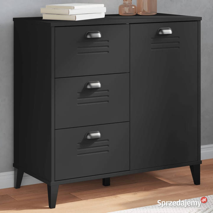 Szafka VIKEN czarna 80x40x80 materiał mazowieckie