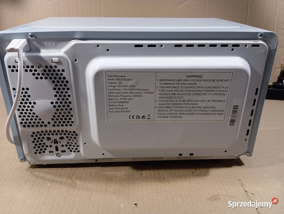 Mikrofala Retro Serii Swan moc 800 W Nowy Sącz