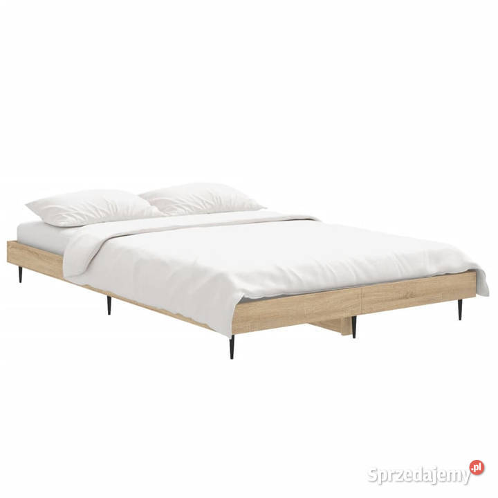 Łóżko bez materaca dąb sonoma 120x190 WM832296 193cm mazowieckie Warszawa