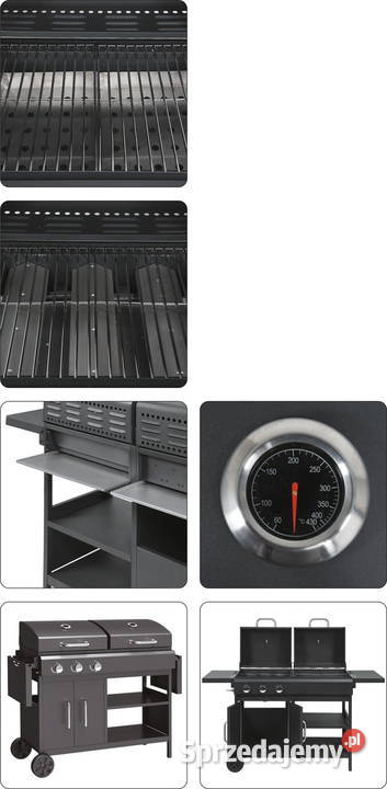Grill gazowowęglowy 3 palniki szafka pokrywy Ogród śląskie Częstochowa
