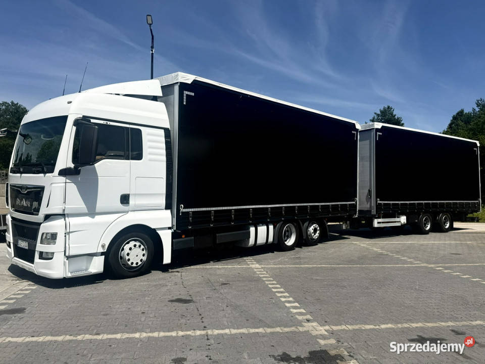 MAN TGX 24440 6X2 E6 Przyczepa GTS PTT18S Tandem 12419cm3 Widełki
