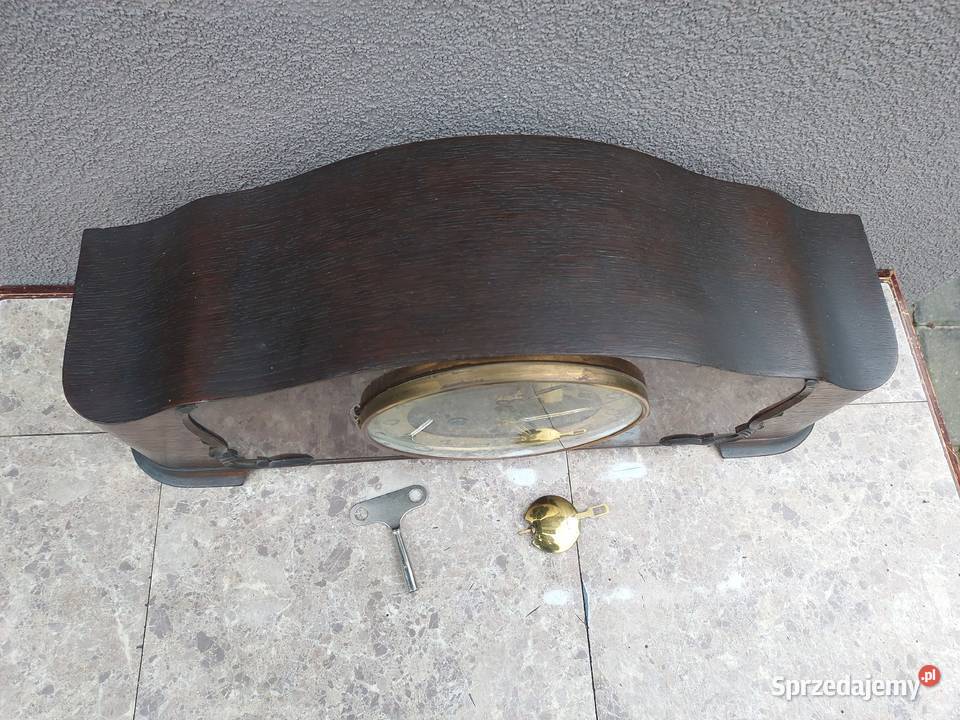 118 Stary zegar bufetowy niemiecki Emes sprawny Tczew