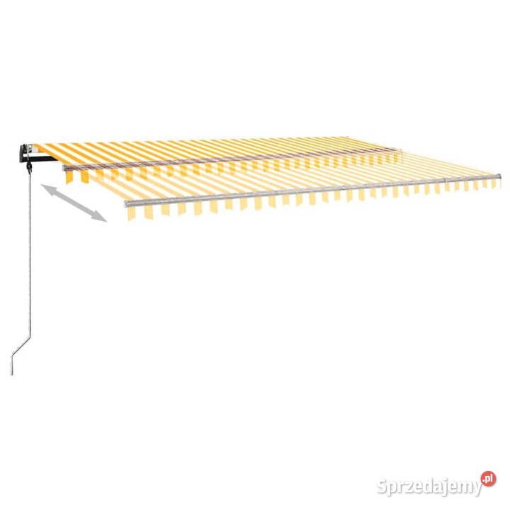 Ręcznie zwijana markiza z LED 500 x 300 mazowieckie Warszawa