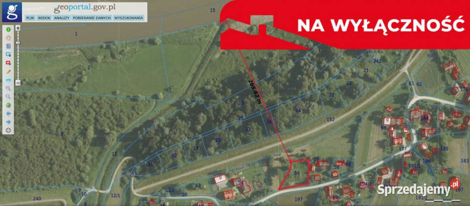Na sprzedaż działka Wisłą Nowopole małopolskie