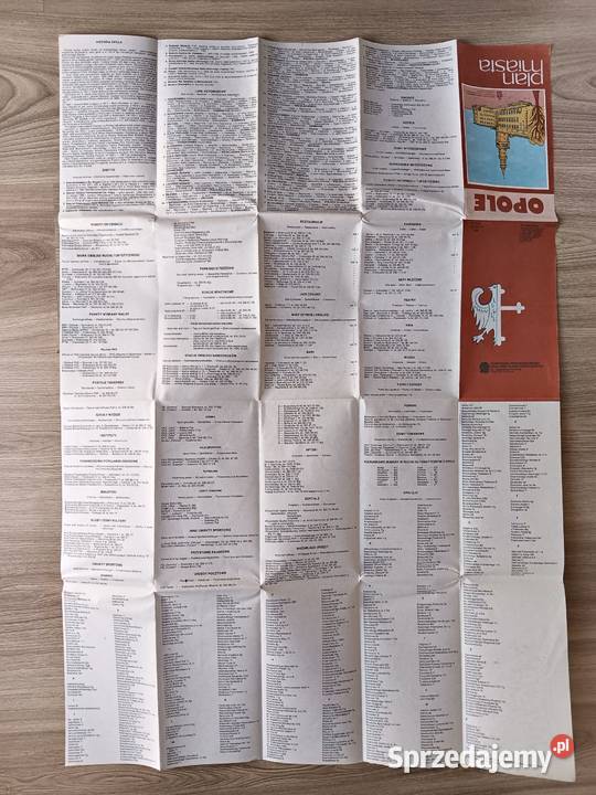 Opole Plan Miasta Mapa PRL Kraków