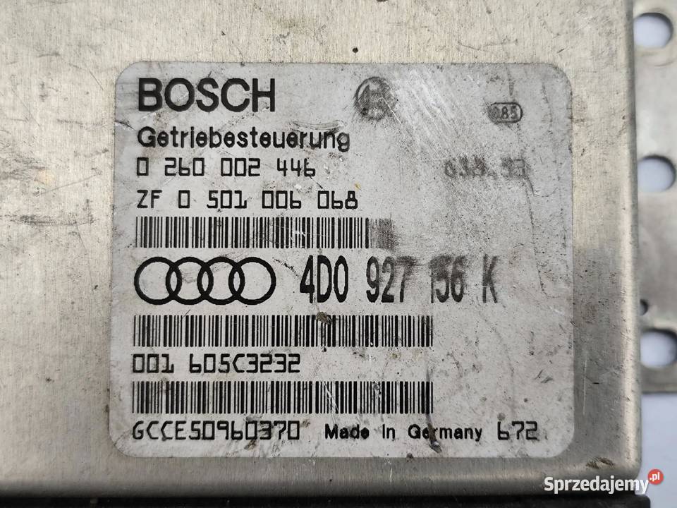 AUDI A8 D2 STEROWNIK KOMPUTER SKRZYNI BIEGÓW Przemęt