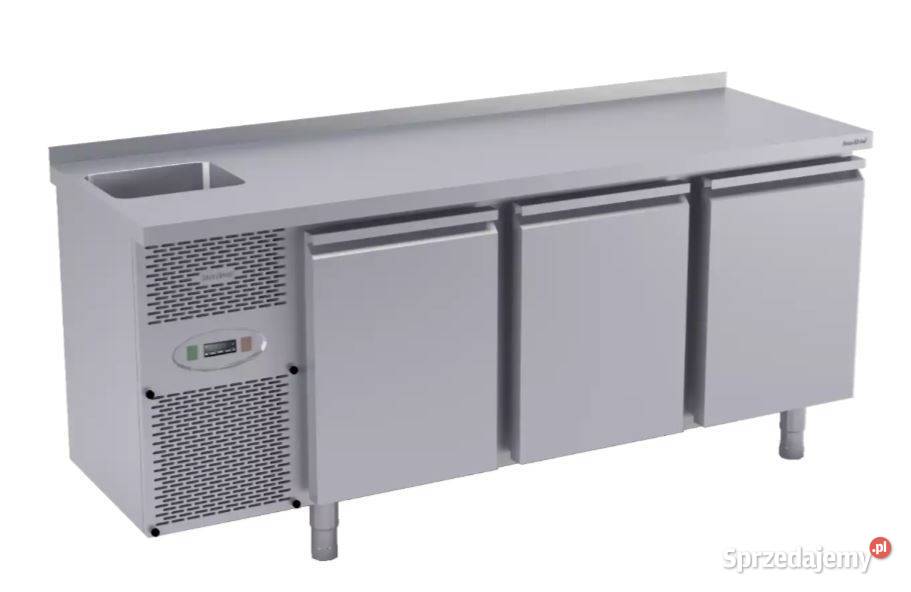 Stół chłodniczy 3 drzwiowy Dora Metal ze zlewem Pszczyna