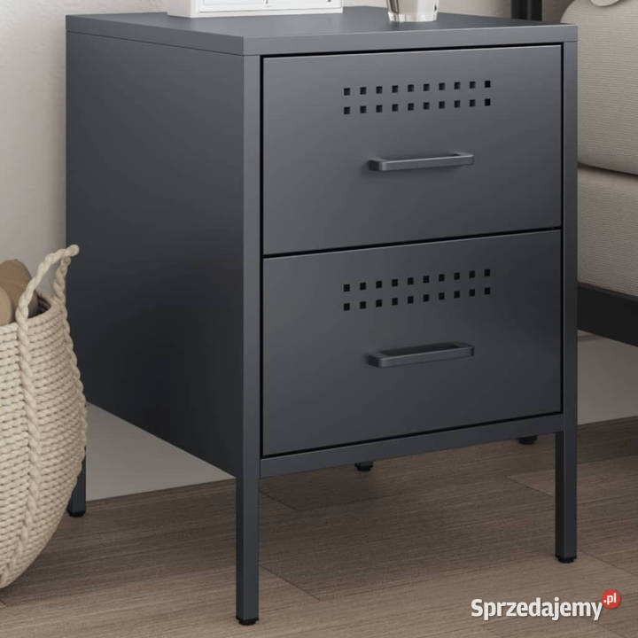Szafka nocna antracytowa 36x39x505 stal WM842926 Warszawa