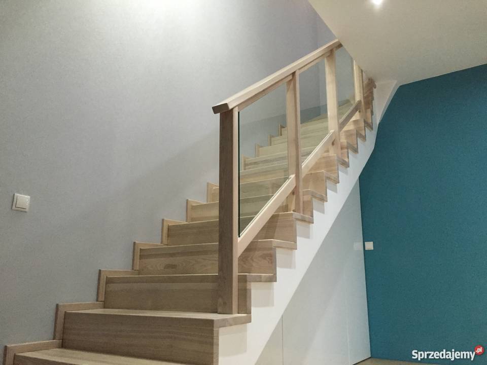 Balustrada drewniano szklana Jesion zachodniopomorskie Szczecin